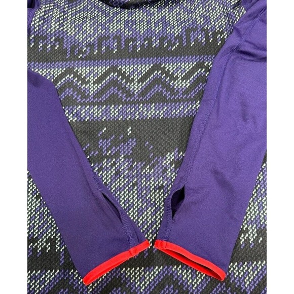 Nike Pro Dri Fit Sweatshirt Women Small Purple Turtleneck Long Sleeves Pullover - Picture 7 of 16